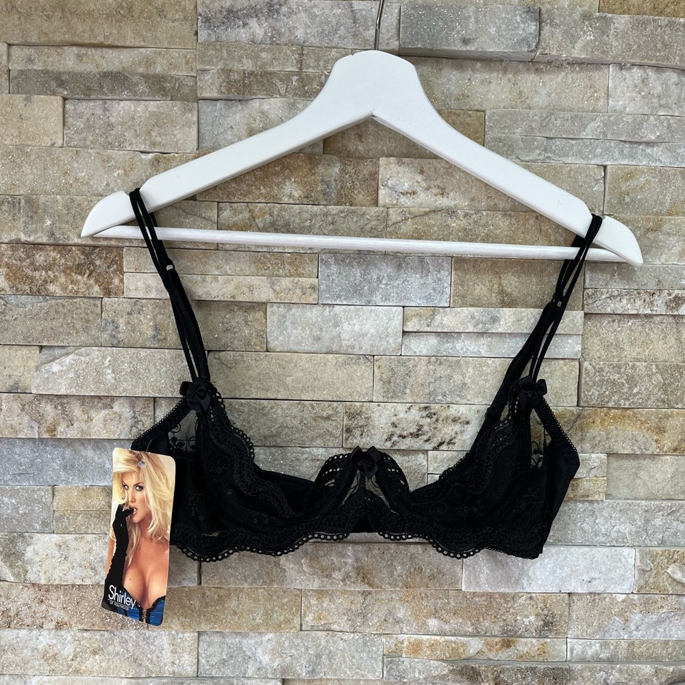 Shirley of Hollywood Black Lace Bra